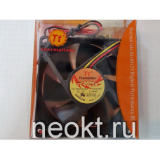 Вентилятор 80*80*25-12VDC (3PIN) шарик (BALL) THERMALTAKE оранжевые