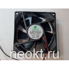 Вентилятор 80*80*25-48VDC (0.15A) втулка (SLEEVE)