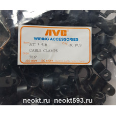 ACC-3.5-B чёрные фиксаторы кабеля (7/16" 10.7mm)