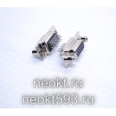 DHB-15F розетка на плату вертикальная с верхней стойкой Norcomp (луженые контакты)