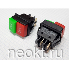 JD03-C1 (KCD3-03/4P) кнопочный выключатель (красный-зеленый)