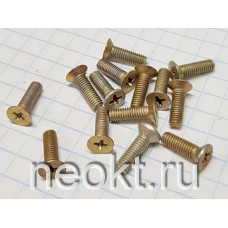 Винт металлический М3-9 (потайная головка винта, шлиц крестообразный))