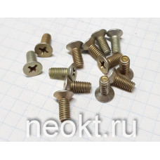 Винт металлический М4-8 (потайная головка винта шлиц крестообразный)