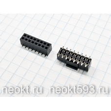 PBD2-2*08S (KLS1-208B-4.6-2-16-T) розетка на плату SMD