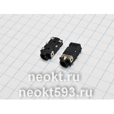 PJ-242 стерео гнездо 2.5мм. 4 контакта. SMD