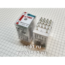R4N-2014-23-1012WTL (22F-4Z-12V) реле с кнопкой возврата и светодиодом