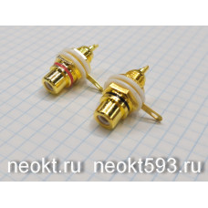 RCA NYS 367-4 комплект 2шт красное + черное гнезда на корпус