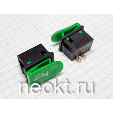 RS-111 ЗЕЛЁНАЯ кнопка без фиксации