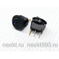 SWR-47 выкл. с подсв ТОЧКА СИНЯЯ 2 положения 3 контакта (KCD1-2)
