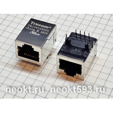 TRJ-16125DNL гнездо RJ45  на плату с трансформаторами и светодиодами