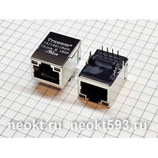 TRJ-16211BANL гнездо RJ45  на плату с трансформаторами и светодиодами