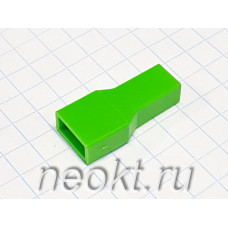 Пластиковая изоляция на клемму 6.3F зелёная