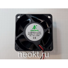 Вентилятор 60*60*25-12VDC (0.25A) втулка (SLEEVE)