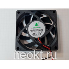 Вентилятор 70*70*15-12VDC (0.22A) втулка (SLEEVE)