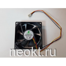 Вентилятор 80*80*25-12VDC (3 PIN) (0.3A) втулка (SLEEVE)