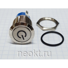 GQ19-N1 без фиксации с подсветкой знак выключения ЗЕЛЁНЫЙ 12V