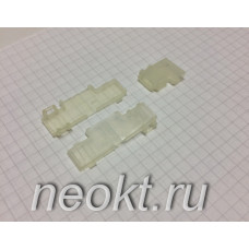 Пластиковая изоляция на клемму 6.3FR белая угловая