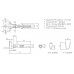 Контакт MF3-F с синим проводом 0.3m AWG24