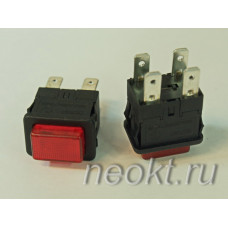 SC7097 кнопка с фиксацией красная