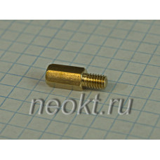 PCHSN4-10 mm М4 латунь шестигр.стойка