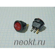 SWR-47 mini переключатель с подсветкой КРАСНЫЙ (KCD5-101N-2-R-3P)