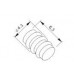 Резиновые заглушки к автомобильным разъемам TE178-003 (MFD010-1)
