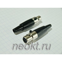 mini XLR-05F розетка на кабель