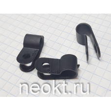 Фиксатор для кабеля под винт ЧЁРНЫЙ Ø6