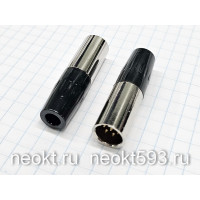 mini XLR-06M вилка на кабель БЕЗ ХВОСТОВИКА mini XLR-06M вилка на кабель БЕЗ ХВОСТОВИКА