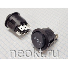SWR-47 без подсветки ЧЁРНАЯ 3 положения 6 контактов